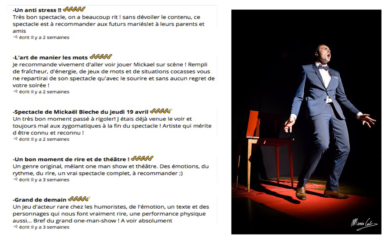 Billet reduc bandeau video Mickaël Bièche